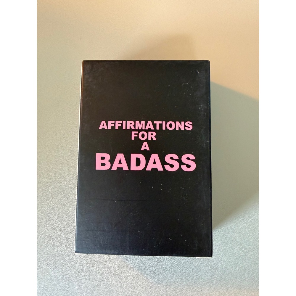 Affirmations for Daily‎ Motivational Sweary Card Deck with Gold Foil